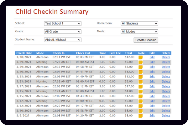 After School Care Software